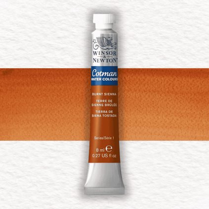 AKVARELOVÁ FARBA - WINSOR & NEWTON - COTMAN - 8 ML | BURNT SIENNA