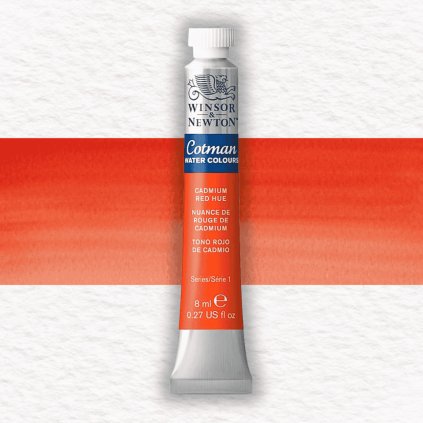AKVARELOVÁ FARBA - WINSOR & NEWTON - COTMAN - 8 ML | CADMIUM RED HUE