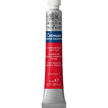 Akvarelová Farba Winsor & Newton - 8 ml | Cadmium Red Deep Hue