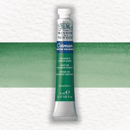 AKVARELOVÁ FARBA - WINSOR & NEWTON - COTMAN - 8 ML | HOOKER'S GREEN DARK