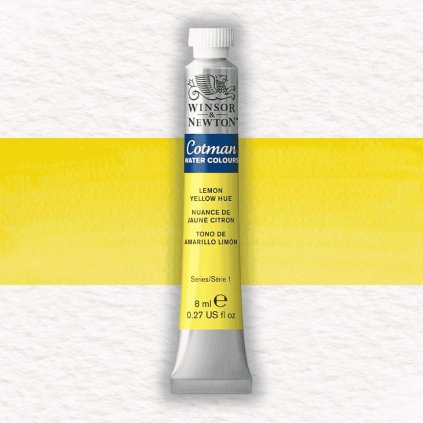 AKVARELOVÁ FARBA - WINSOR & NEWTON - COTMAN - 8 ML | LEMON YELLOW HUE