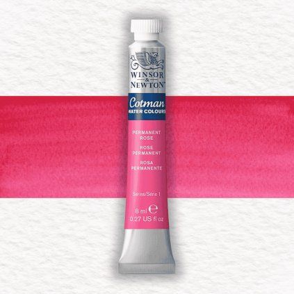 Winsor & Newton Cotman akvarelová farba 8 ml | Permanent Rose