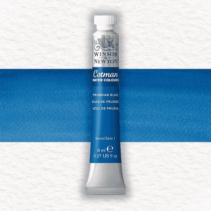 Winsor & Newton Cotman akvarelová farba 8 ml | Prussian Blue