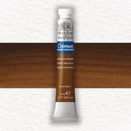 AKVARELOVÁ FARBA - WINSOR & NEWTON - COTMAN - 8 ML | VANDYKE BROWN