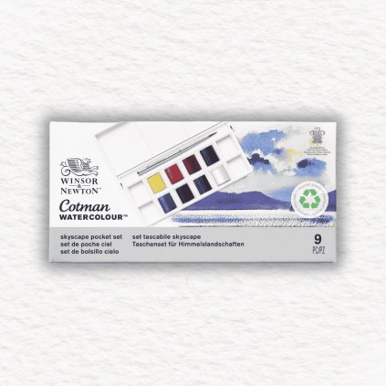 AKVARELOVÉ FARBY - WINSOR & NEWTON - COTMAN | SKYSCAPE | 8 POLPANVIČIEK + ŠTETEC