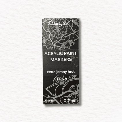 AKRYLOVÉ MARKERY - ARTMAGICO - PREMIUM - EXTRA JEMNÝ HROT - 0.7 MM - ČIERNE | 5 KS
