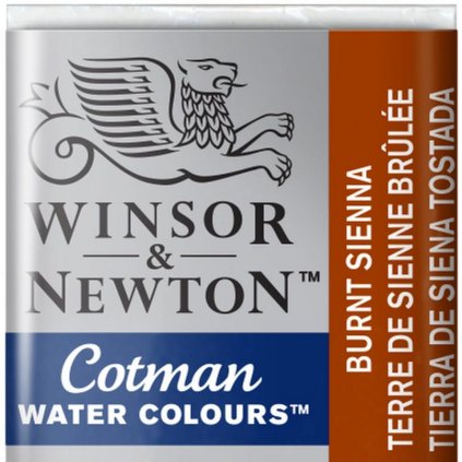 WINSOR & NEWTON COTMAN - AKVARELOVÁ FARBA - POLPANVIČKA - BURNT SIENNA