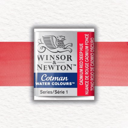 AKVARELOVÁ FARBA - WINSOR & NEWTON - COTMAN - POLPANVIČKA | CADMIUM RED DEEP HUE