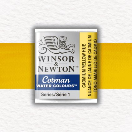 AKVARELOVÁ FARBA - WINSOR & NEWTON - COTMAN - POLPANVIČKA | CADMIUM YELLOW HUE