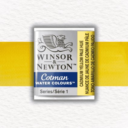 AKVARELOVÁ FARBA - WINSOR & NEWTON - COTMAN - POLPANVIČKA | CADMIUM YELLOW PALE HUE