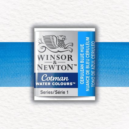 AKVARELOVÁ FARBA - WINSOR & NEWTON - COTMAN - POLPANVIČKA | CERULEAN BLUE HUE