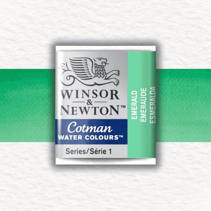 AKVARELOVÁ FARBA - WINSOR & NEWTON - COTMAN - POLPANVIČKA | EMERALD GREEN