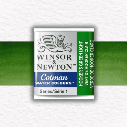 AKVARELOVÁ FARBA - WINSOR & NEWTON - COTMAN - POLPANVIČKA | HOOKER'S GREEN LIGHT