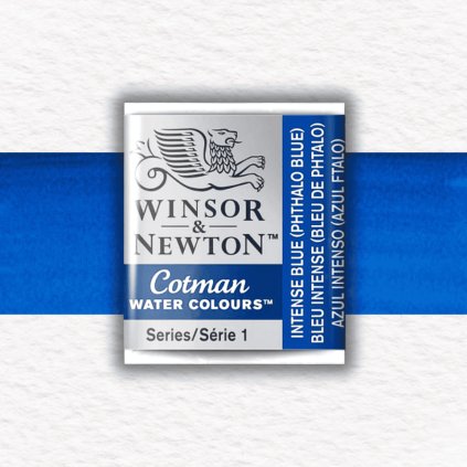 AKVARELOVÁ FARBA - WINSOR & NEWTON - COTMAN - POLPANVIČKA | INTENSE BLUE (PHTHALO BLUE)