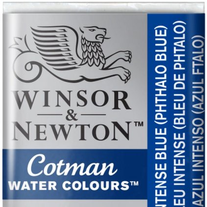 WINSOR & NEWTON COTMAN - AKVARELOVÁ FARBA - POLPANVIČKA - INTENSE BLUE (PHTHALO BLUE)