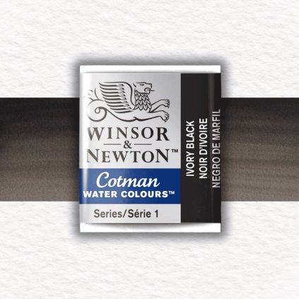 AKVARELOVÁ FARBA - WINSOR & NEWTON - COTMAN - POLPANVIČKA | IVORY BLACK