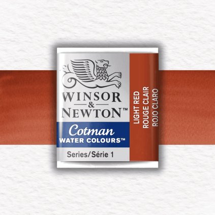 AKVARELOVÁ FARBA - WINSOR & NEWTON - COTMAN - POLPANVIČKA | LIGHT RED