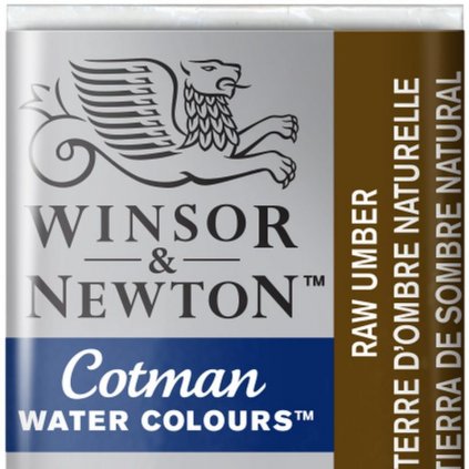 WINSOR & NEWTON COTMAN - AKVARELOVÁ FARBA - POLPANVIČKA - RAW UMBER