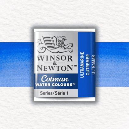 AKVARELOVÁ FARBA - WINSOR & NEWTON - COTMAN - POLPANVIČKA | ULTRAMARINE