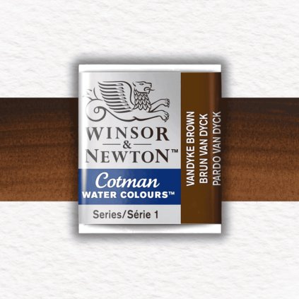 AKVARELOVÁ FARBA - WINSOR & NEWTON - COTMAN - POLPANVIČKA | VANDYKE BROWN