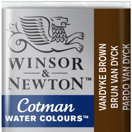 WINSOR & NEWTON COTMAN - AKVARELOVÁ FARBA - POLPANVIČKA - VANDYKE BROWN