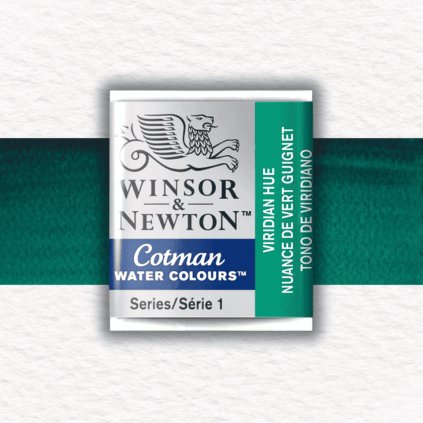AKVARELOVÁ FARBA - WINSOR & NEWTON - COTMAN - POLPANVIČKA | VIRIDIAN HUE