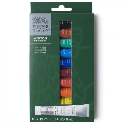 WINSOR & NEWTON WINTON - OLEJOVÉ FARBY - SADA - 10 X 12 ML