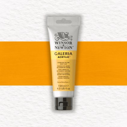 AKRYLOVÁ FARBA - WINSOR & NEWTON - GALERIA - 120 ML | CADMIUM YELLOW DEEP HUE