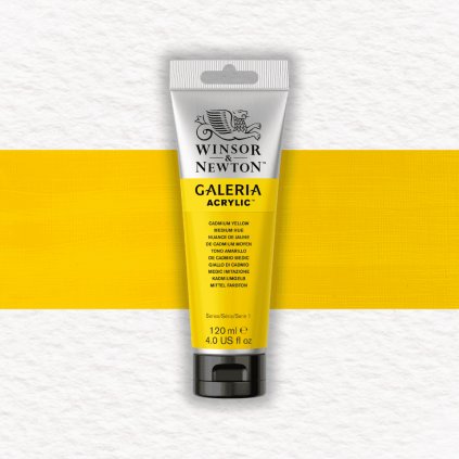AKRYLOVÁ FARBA - WINSOR & NEWTON - GALERIA - 120 ML | CADMIUM YELLOW MEDIUM HUE