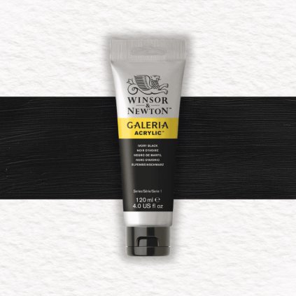 AKRYLOVÁ FARBA - WINSOR & NEWTON - GALERIA - 120 ML | IVORY BLACK