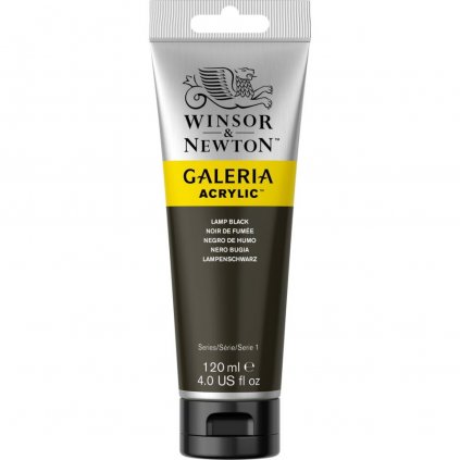 AKRYLOVÁ FARBA - WINSOR & NEWTON GALERIA - 120 ML - LAMP BLACK