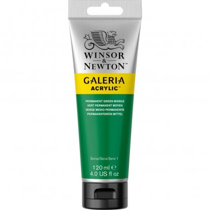 AKRYLOVÁ FARBA - WINSOR & NEWTON GALERIA - 120 ML - PERMANENT GREEN MIDDLE