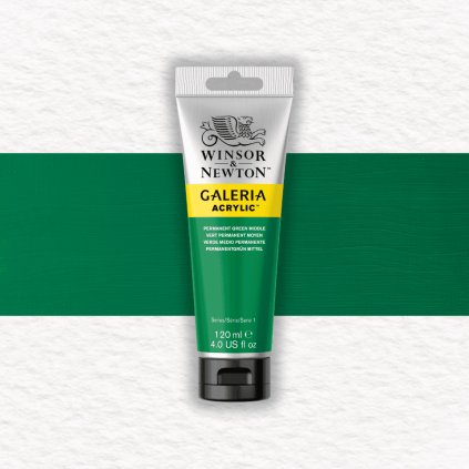 AKRYLOVÁ FARBA - WINSOR & NEWTON - GALERIA - 120 ML | PERMANENT GREEN MIDDLE
