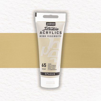 Pébéo Studio Acrylic akrylová farba 100 ml | 65 Ivory Buff Titanium