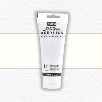 Pébéo Studio Acrylic akrylová farba 100 ml | Titanium White