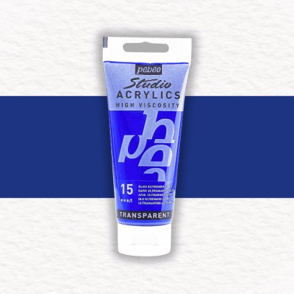 AKRYLOVÁ FARBA - PEBEO - STUDIO ACRYLICS - 100 ML | 15 DARK ULTRAMARINE BLUE
