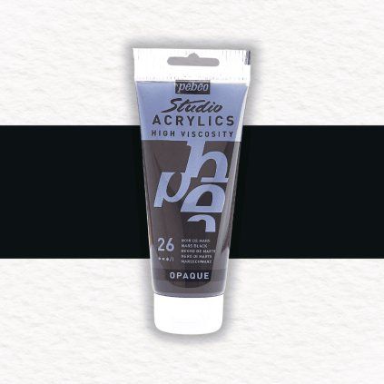 Pébéo Studio Acrylic akrylová farba 100 ml | 26 Mars Black