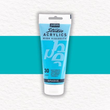 Pébéo Studio Acrylic akrylová farba 100 ml | 30 Turquoise Blue