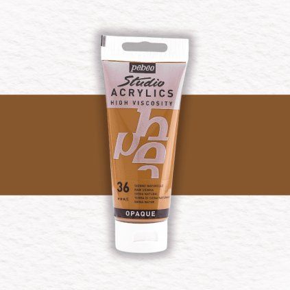 Pébéo Studio Acrylic akrylová farba 100 ml | 36 Raw Sienna