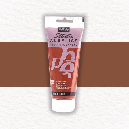 Pébéo Studio Acrylic akrylová farba 100 ml | 38 Burnt Sienna
