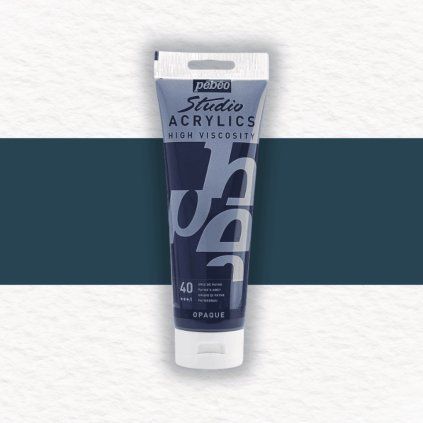 Pébéo Studio Acrylic akrylová farba 100 ml | 40 Payne's Grey