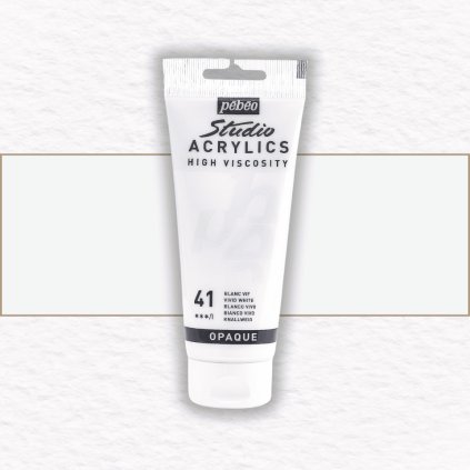 AKRYLOVÁ FARBA - PEBEO - STUDIO ACRYLICS - 100 ML | 41 VIVID WHITE