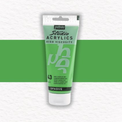 AKRYLOVÁ FARBA - PEBEO - STUDIO ACRYLICS - 100 ML | 43 CADMIUM GREEN HUE