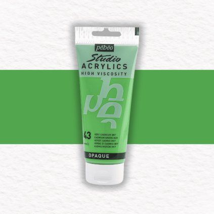 Pébéo Studio Acrylic akrylová farba 100 ml | 43 Cadmium Green