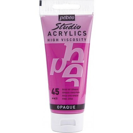 AKRYLOVÁ FARBA - PEBEO STUDIO ACRYLICS - 100 ML - 45 OPAQUE VIVID PINK