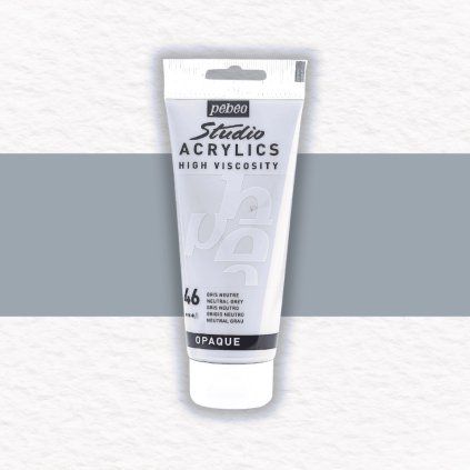 Pébéo Studio Acrylic akrylová farba 100 ml | 46 Neutral Grey