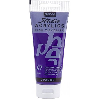 AKRYLOVÁ FARBA - PEBEO STUDIO ACRYLICS - 100 ML - 47 DARK COBALT VIOLET HUE