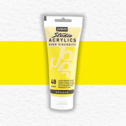 AKRYLOVÁ FARBA - PEBEO - STUDIO ACRYLICS - 100 ML | 48 OPAQUE PRIMARY YELLOW