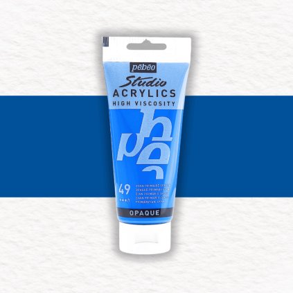 AKRYLOVÁ FARBA - PEBEO - STUDIO ACRYLICS - 100 ML | 49 OPAQUE PRIMARY CYAN