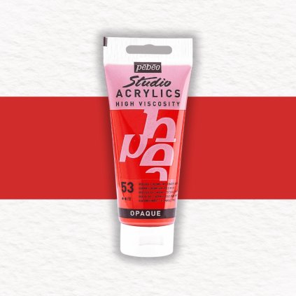 AKRYLOVÁ FARBA - PEBEO - STUDIO ACRYLICS - 100 ML | 53 DARK CADMIUM RED HUE